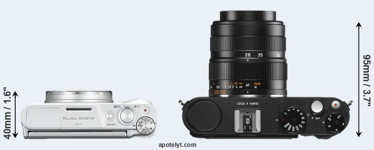 Compare SX730 versus X Vario top