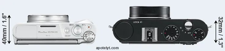 Compare SX730 versus X1 top