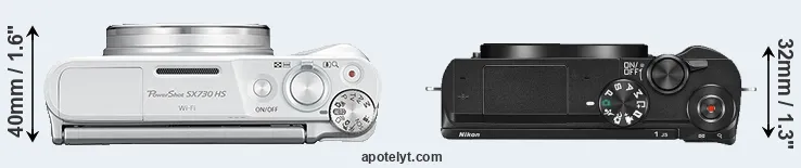 Compare SX730 versus J5 top