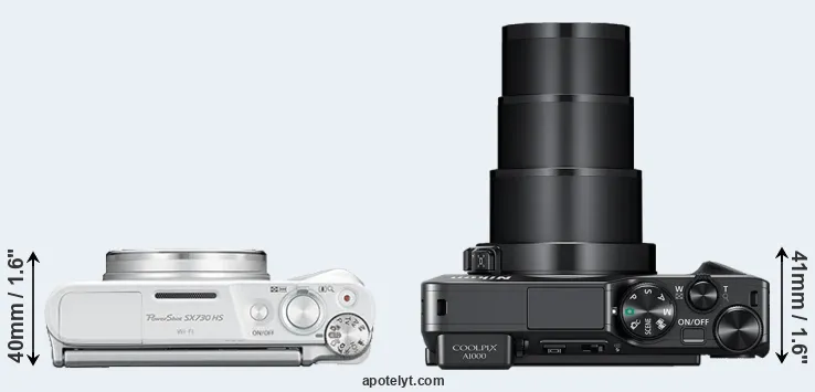 Compare SX730 versus A1000 top