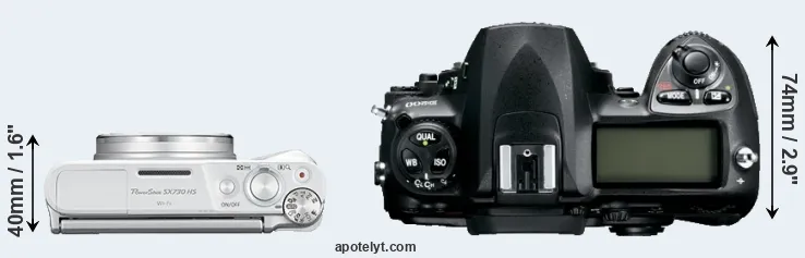 Compare SX730 versus D200 top