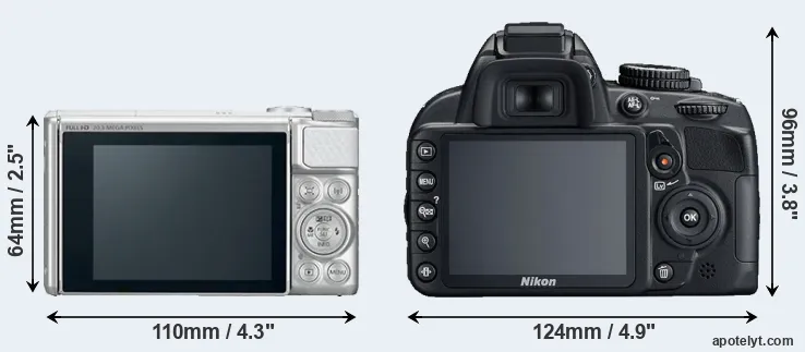 Comparison SX730 or D3100 rear