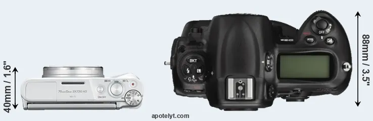 Compare SX730 versus D3X top