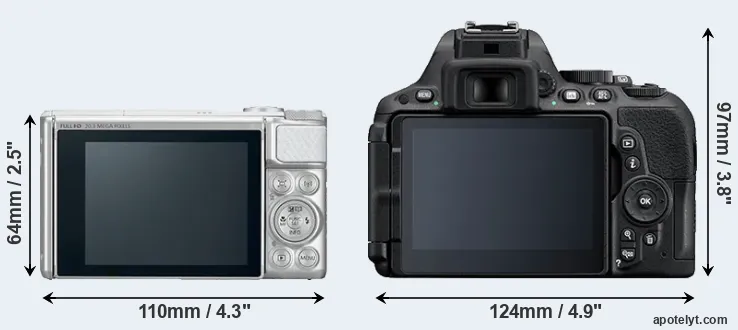 Comparison SX730 or D5500 rear