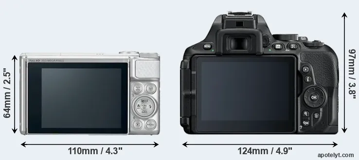 Comparison SX730 or D5600 rear