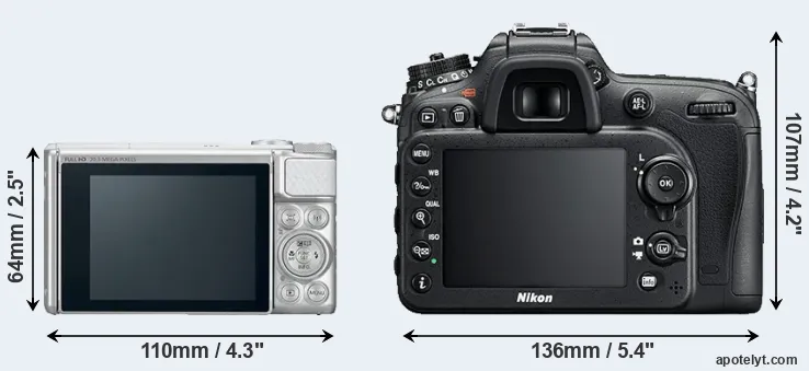 Comparison SX730 or D7200 rear