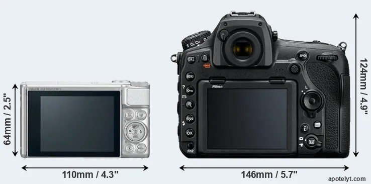 Comparison SX730 or D850 rear