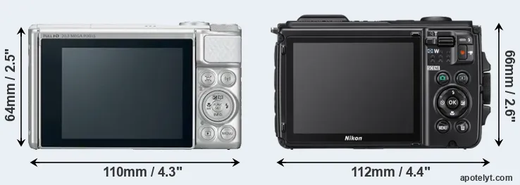 Comparison SX730 or W300 rear