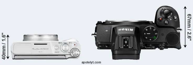 Compare SX730 versus Z5 top