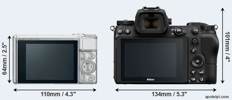 Comparison SX730 or Z7 rear