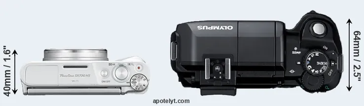 Compare SX730 versus E-300 top