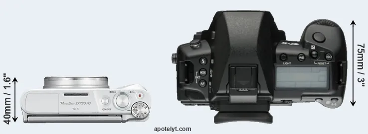 Compare SX730 versus E-5 top