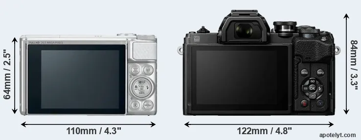 Comparison SX730 or E-M10 IV rear