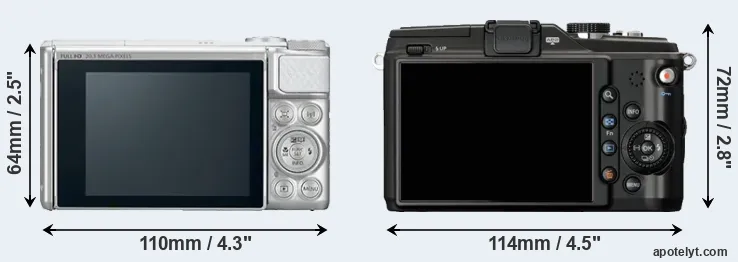 Comparison SX730 or E-PL2 rear
