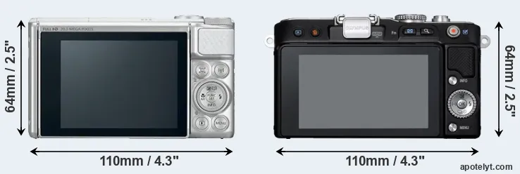 Comparison SX730 or E-PL3 rear