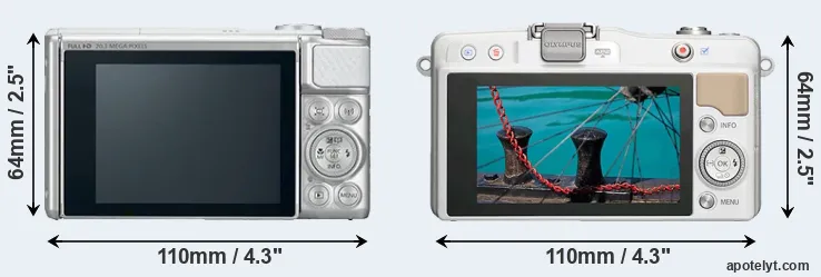 Comparison SX730 or E-PM2 rear