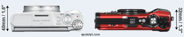 Compare SX730 versus TG-5 top