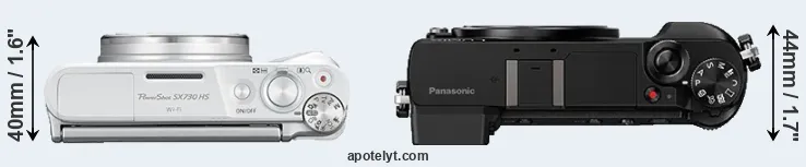 Compare SX730 versus GX80 top