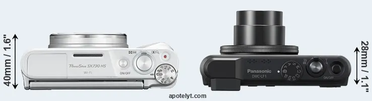 Compare SX730 versus LF1 top