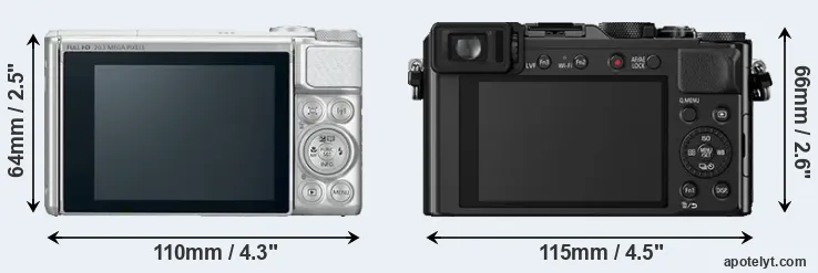 Comparison SX730 or LX100 rear