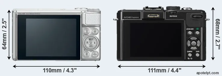 Comparison SX730 or LX7 rear
