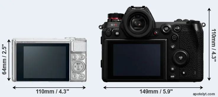 Comparison SX730 or S1R rear