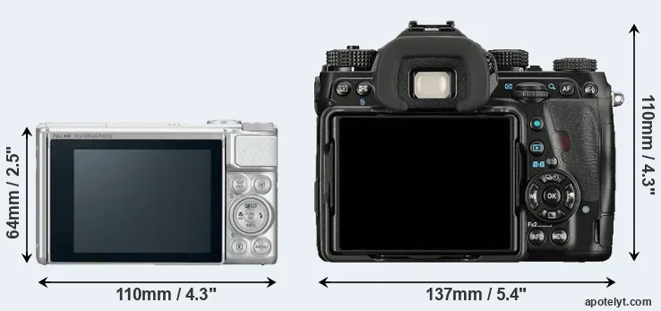 Comparison SX730 or K-1 rear