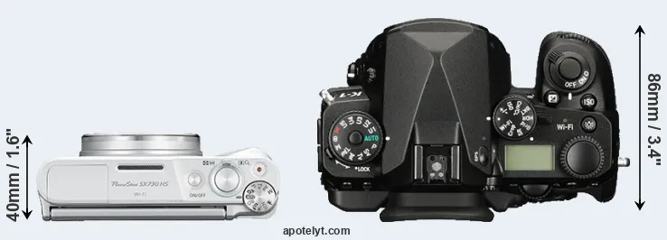 Compare SX730 versus K-1 top