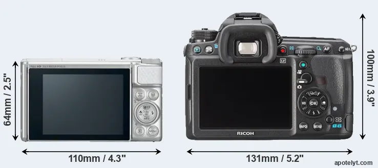 Comparison SX730 or K-3 rear