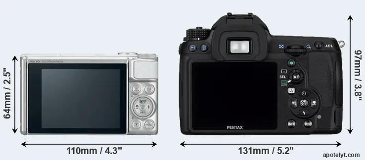 Comparison SX730 or K-5 rear