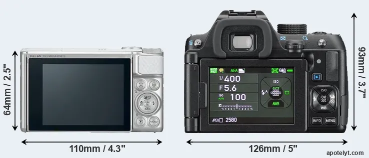 Comparison SX730 or K-70 rear