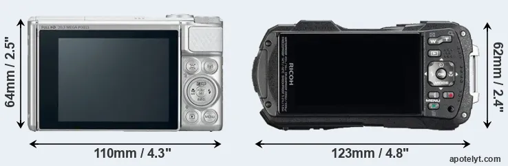 Comparison SX730 or WG-60 rear
