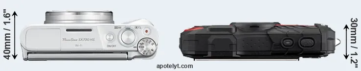 Compare SX730 versus WG-60 top