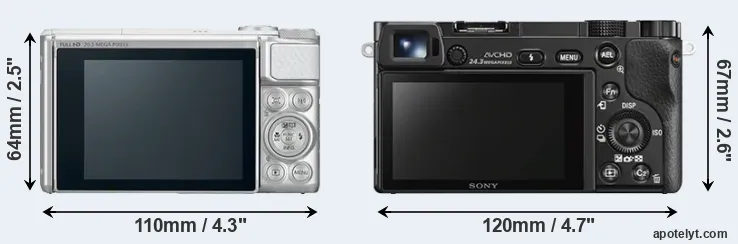 Comparison SX730 or A6000 rear