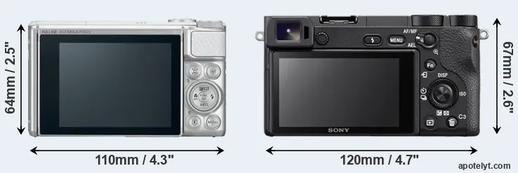 Comparison SX730 or A6500 rear