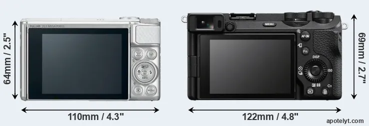 Comparison SX730 or A6700 rear