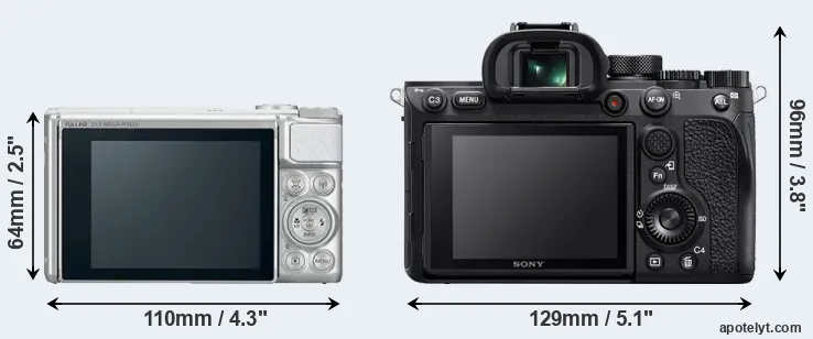 Comparison SX730 or A7R IV rear
