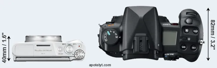 Compare SX730 versus A850 top