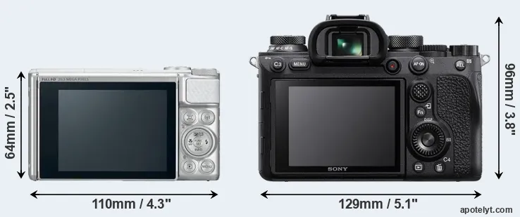 Comparison SX730 or A9 II rear