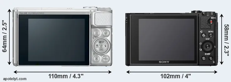 Comparison SX730 or HX99 rear