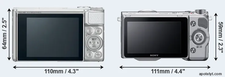 Comparison SX730 or NEX-5T rear