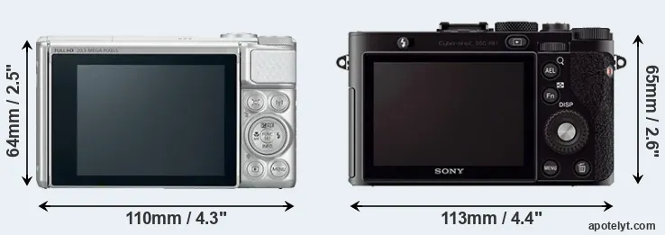 Comparison SX730 or RX1 rear