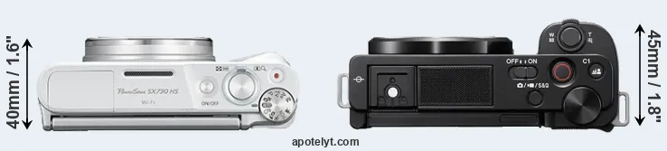 Compare SX730 versus ZV-E10 top