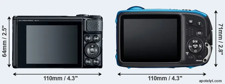 Comparison SX740 or XP140 rear