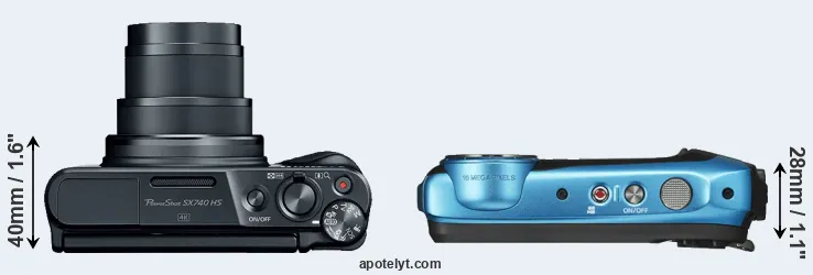Compare SX740 versus XP140 top