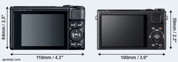 Comparison SX740 or XQ1 rear