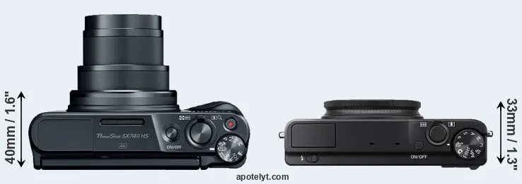Compare SX740 versus XQ1 top