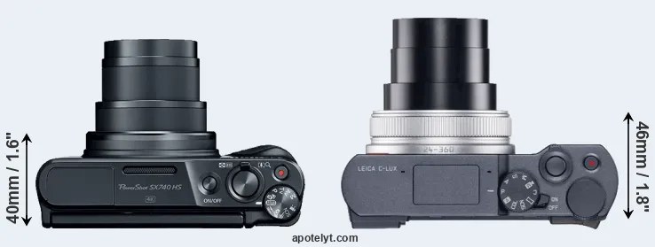 Compare SX740 versus C-LUX top