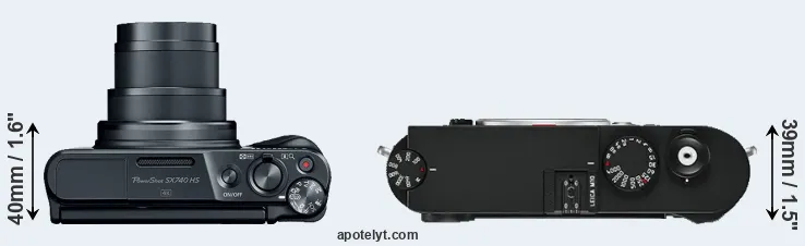 Compare SX740 versus M10 top