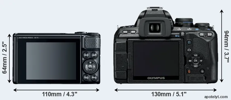 Comparison SX740 or E-600 rear